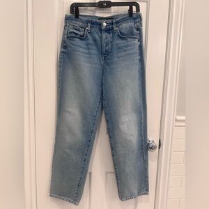 Veronica Beard Blake High Rose Straight Leg Jeans Nova Wash 29